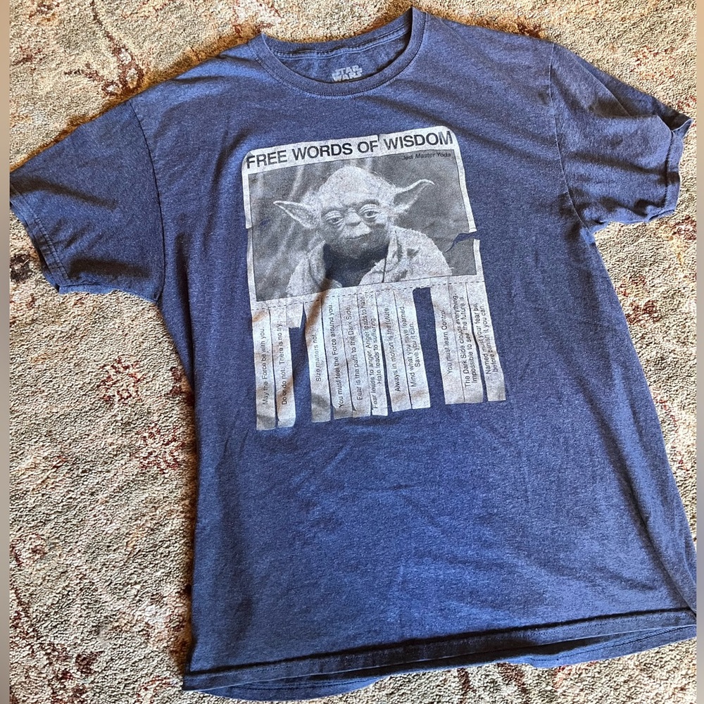 Star Wars Yoda Wisdom Graphic Tee - Blue